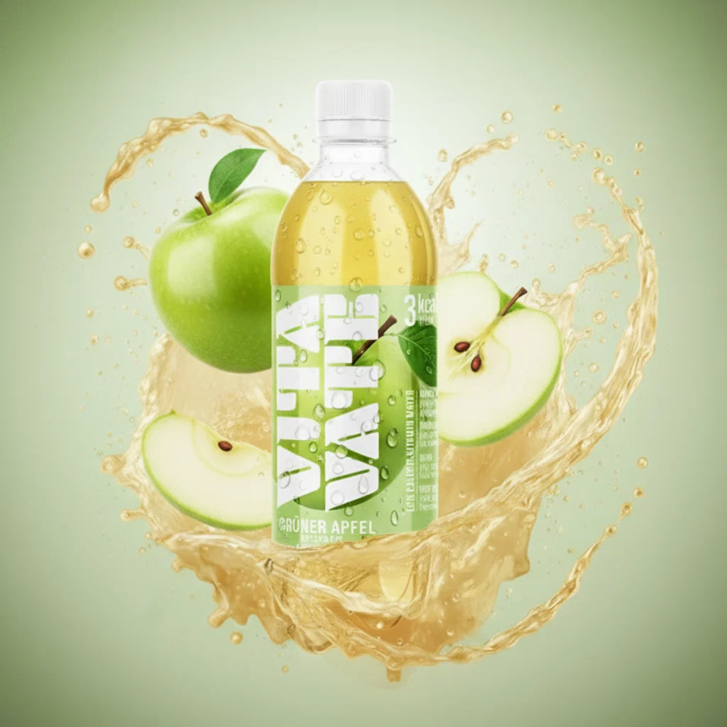 VitaVate, Vitaminwasser Grüner Apfel - Vegan & Mit B12, 500ml