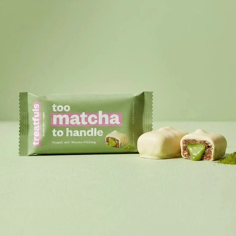 Treatfuls - Too Matcha To Handle - Riegel mit Matcha-Füllung - Vegan & Bio, 40g