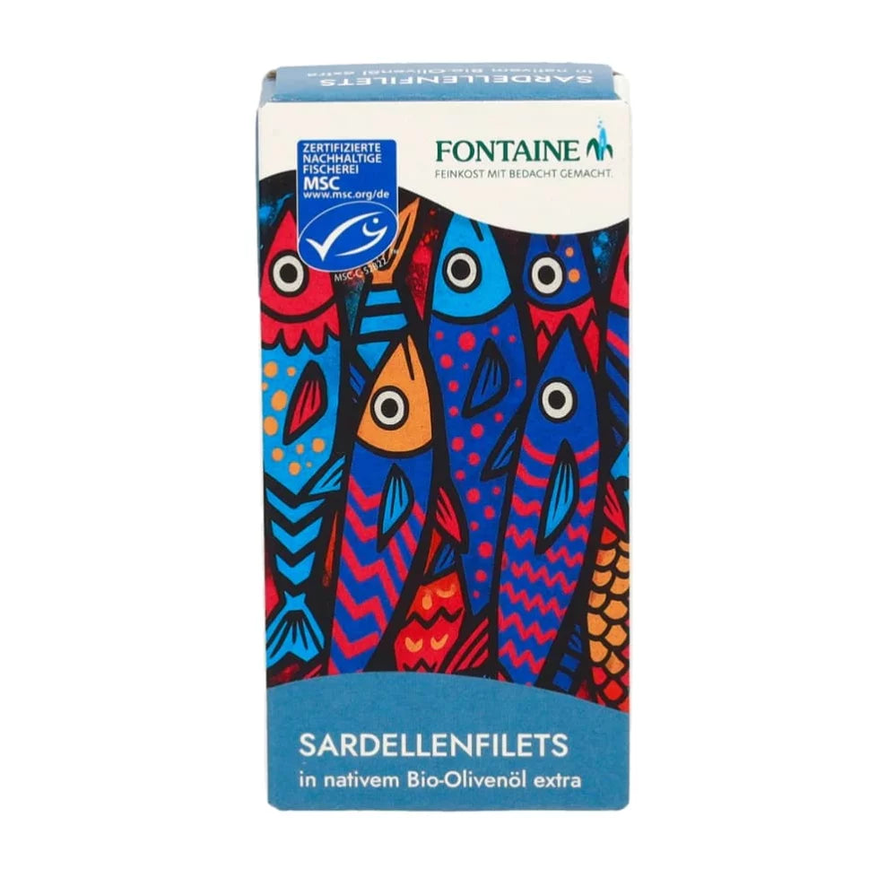 FONTAINE Sardellenfilets in nativem Bio-Olivenöl extra