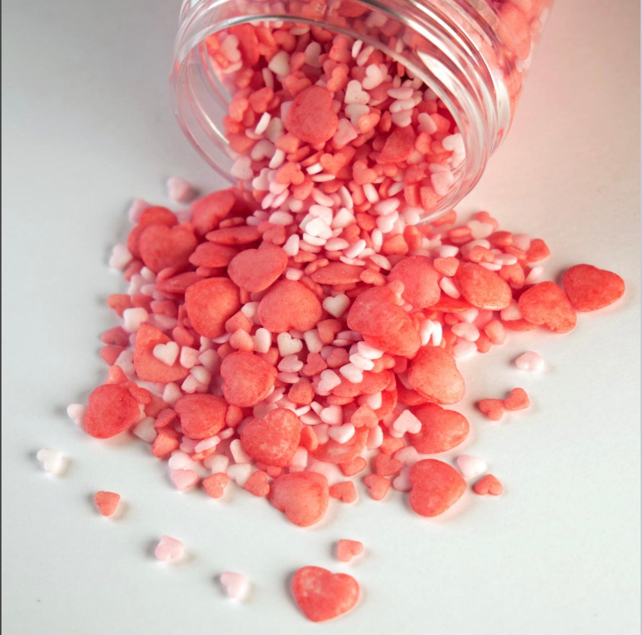 VFL Herzchen Liebe rot/rosa Zuckerstreusel 90g