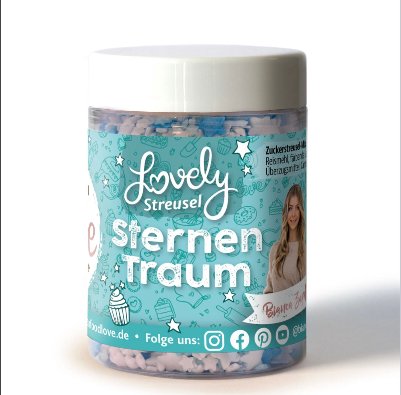 VFL Sternen Traum blau/weiß Zuckerstreusel 90g