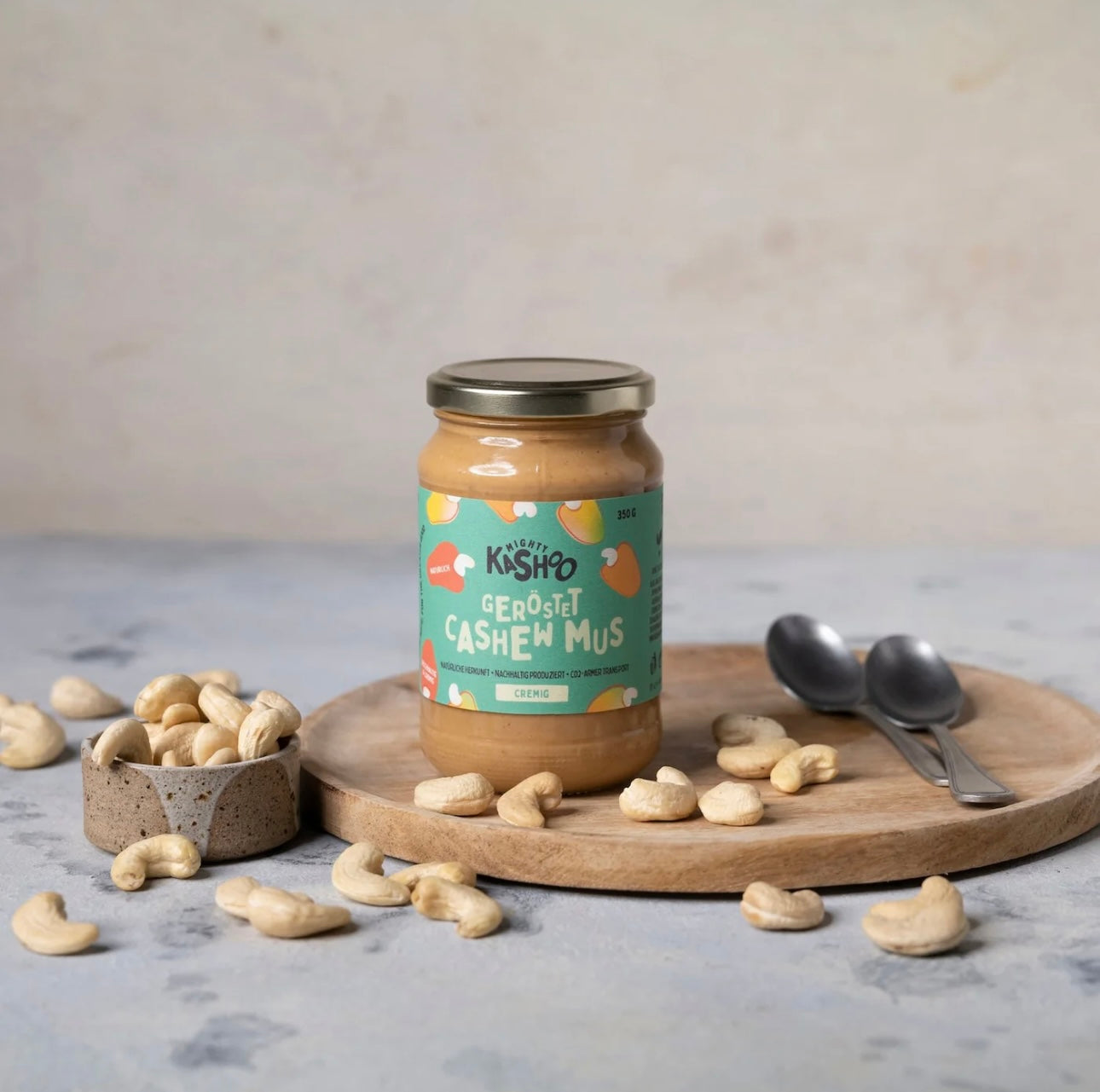 MightyKashoo Cashewmus geröstet & cremig, 350g