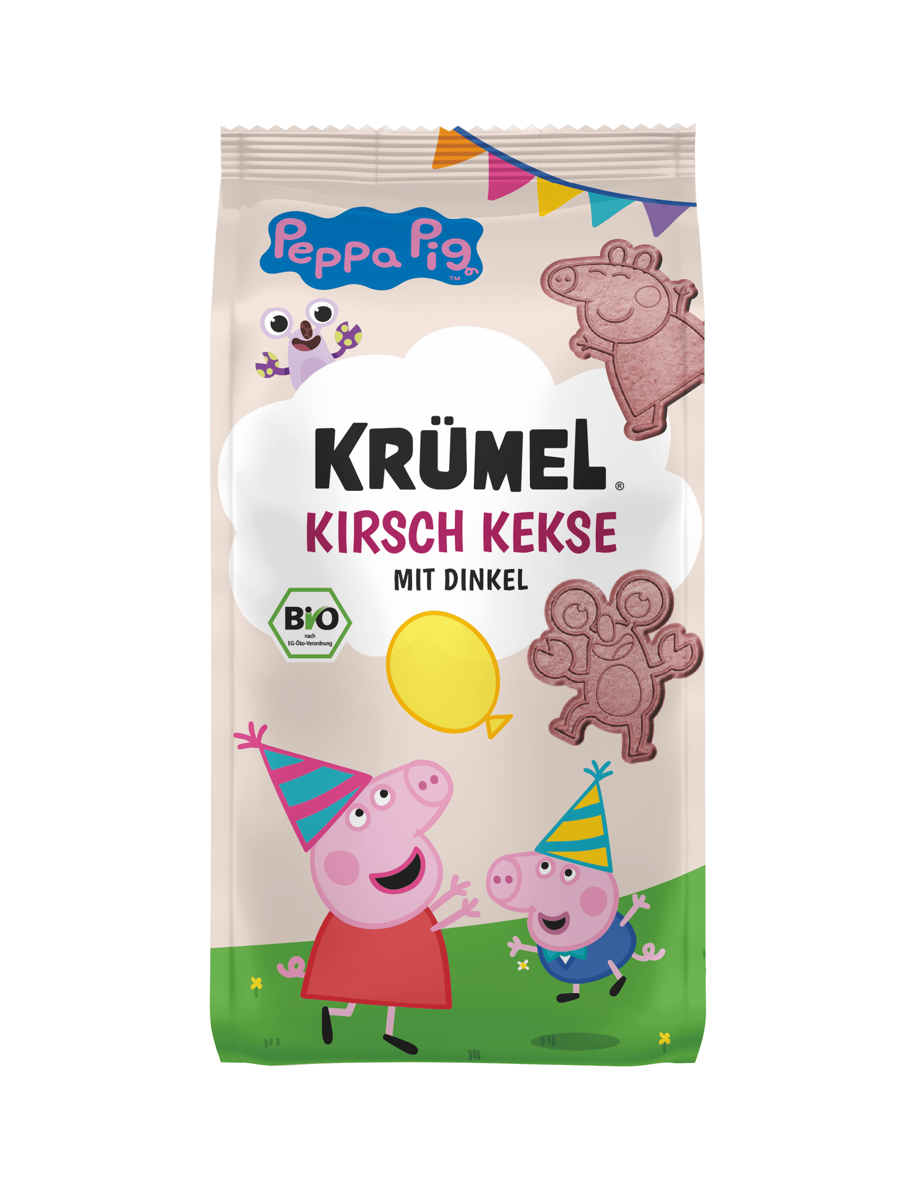 Heimatgut Bio Krümel x Peppa Kirsch Kekse, 125g