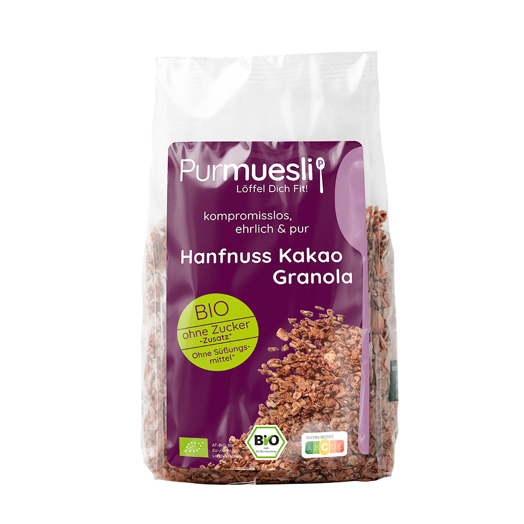 Purmuesli Granola Hanfnuss - Bio & Vegan, 400g