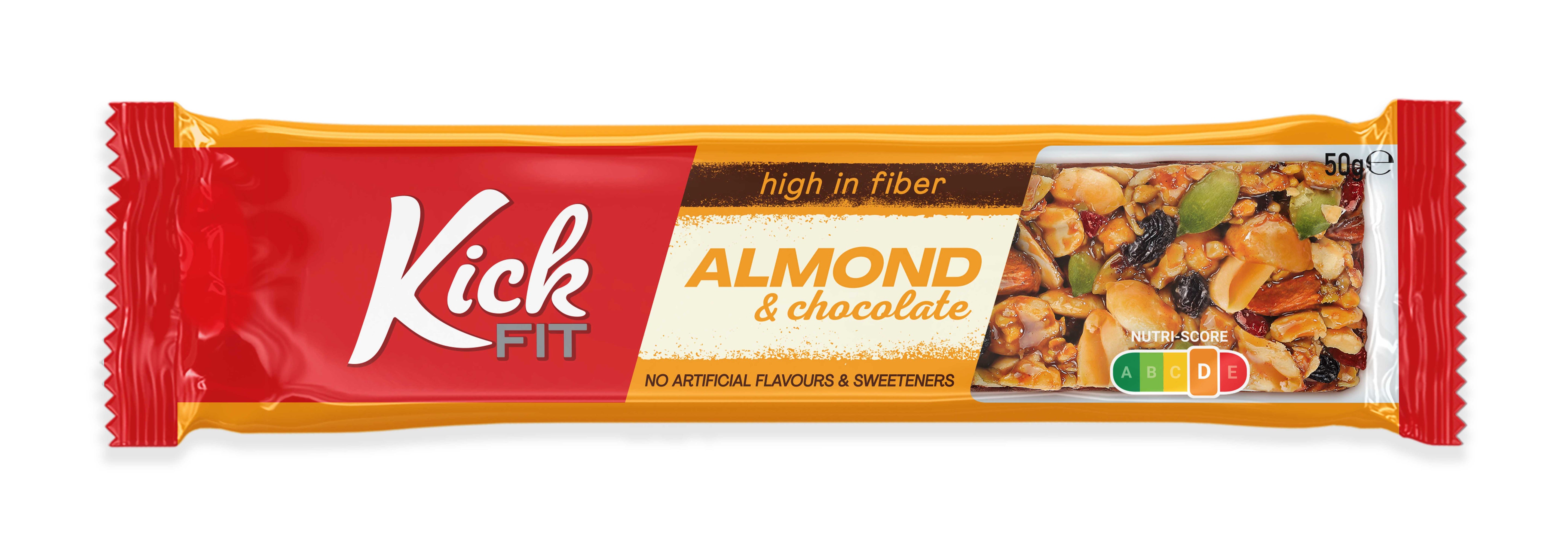 KickFit Almond Chocolate, 50g - Vegan