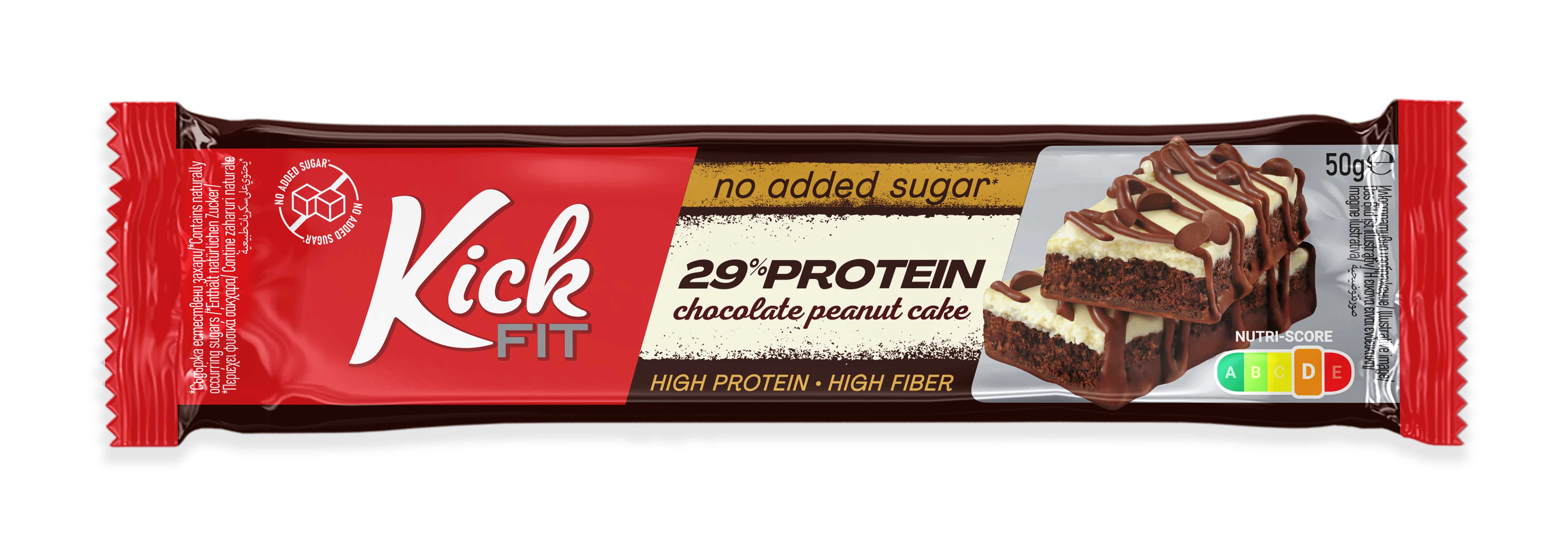 KickFit 29% Protein Choco Peanut Cake, 50g