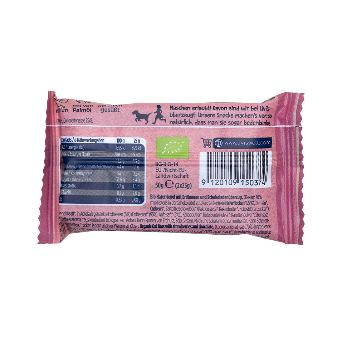 Livi‘s Haferriegel Strawberry All Star BIO