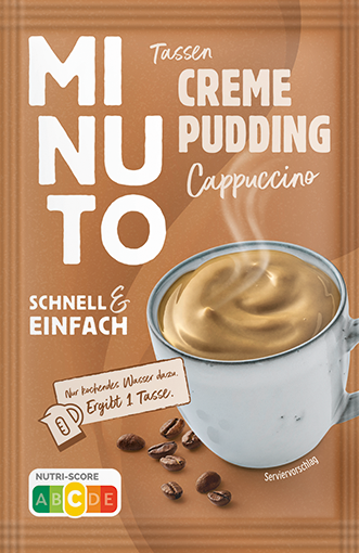 MINUTO Tassenpudding Cappuccino, Sachet 53g
