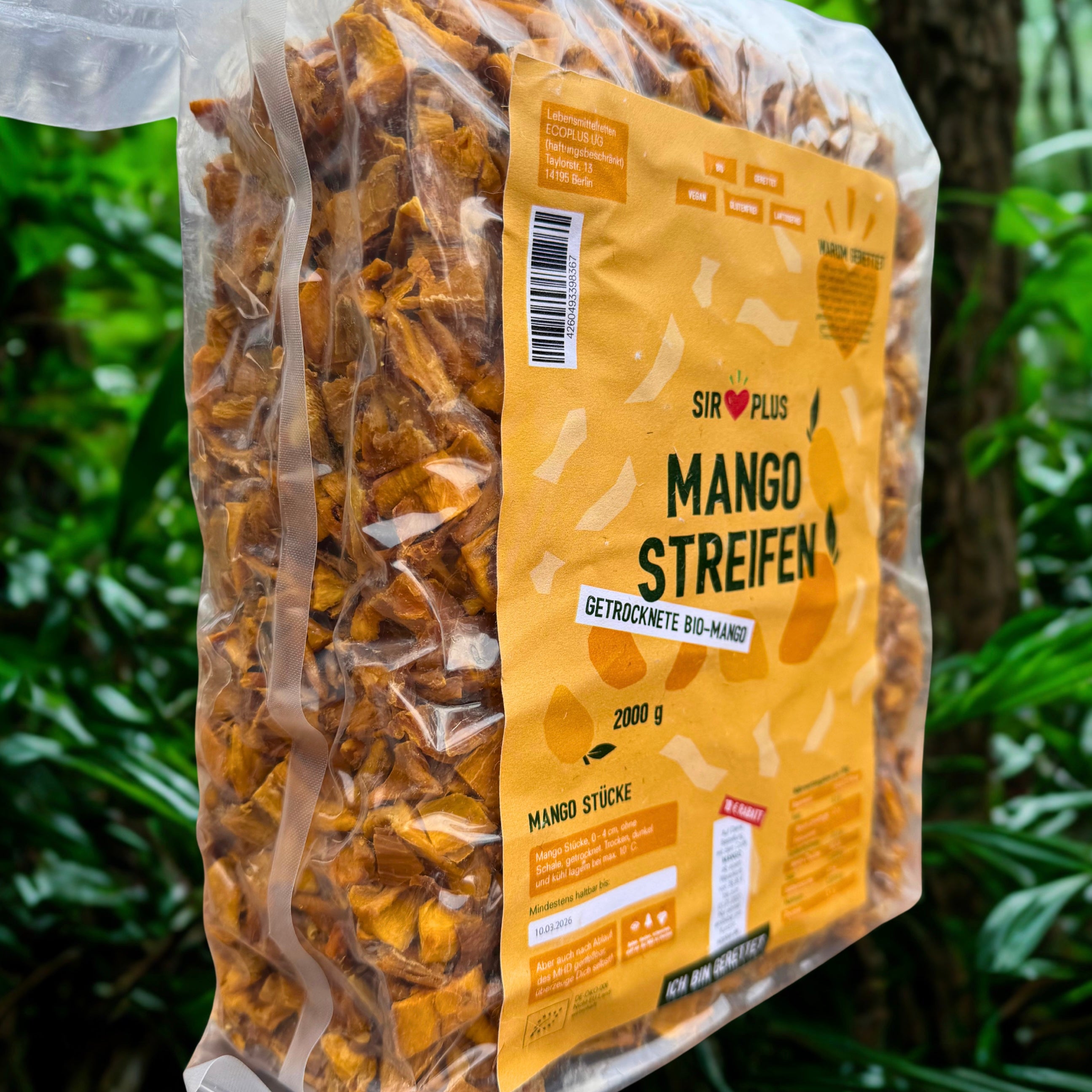 Bio Mango Streifen getrocknet, 2kg