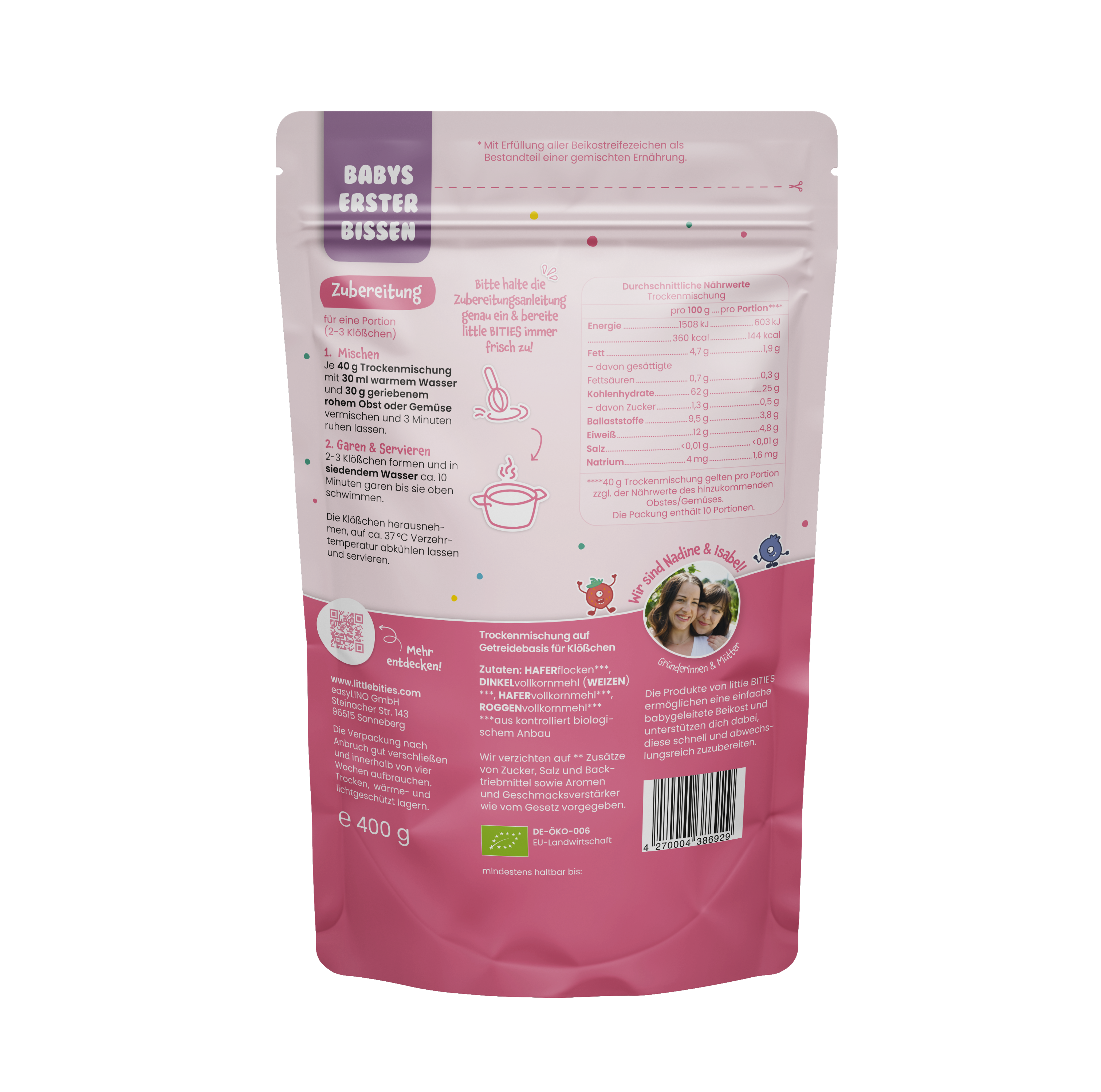 little BITIES Klößchen für Babys - Trockenmischung, 400g