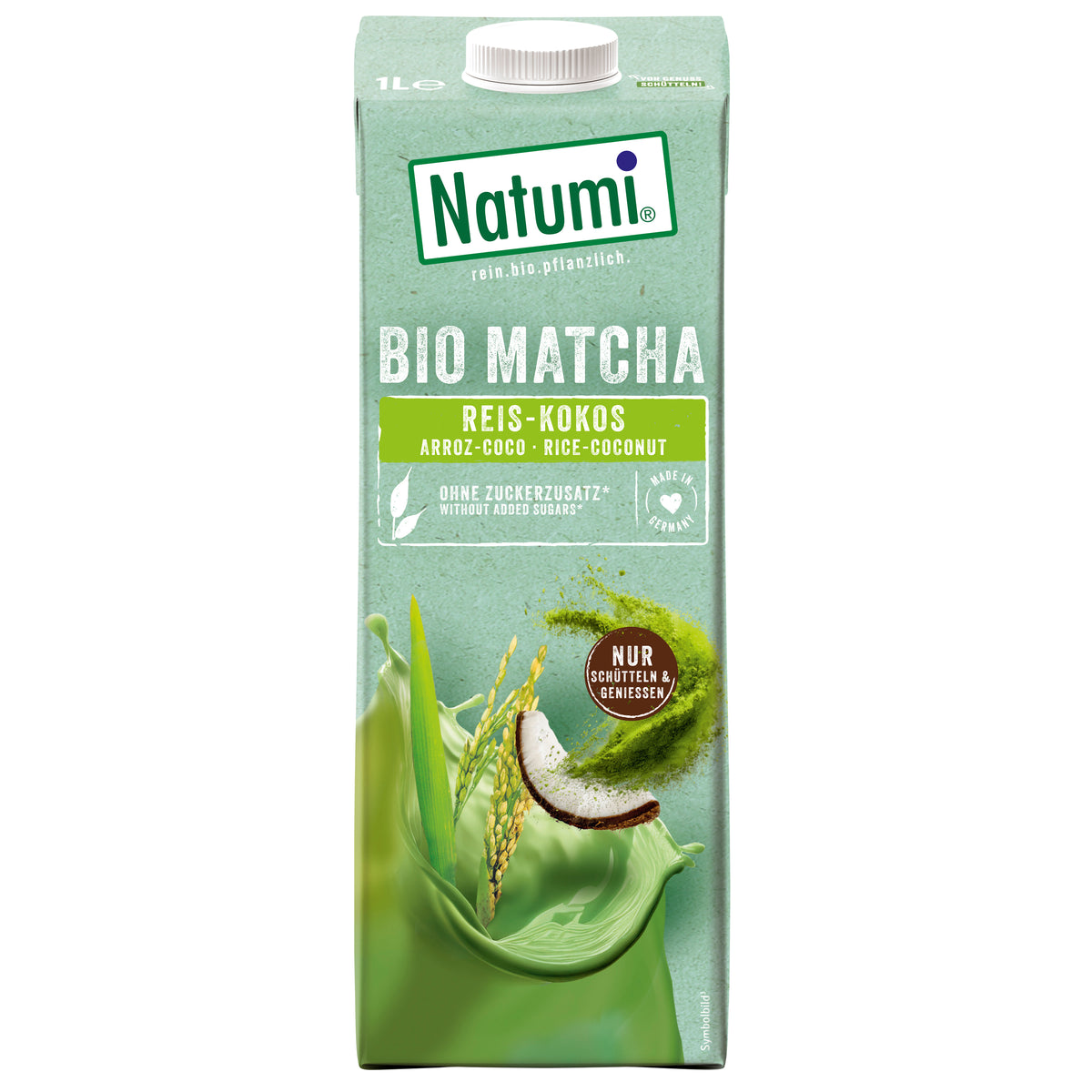 Natumi Bio Matcha Reis Kokos Drink - Vegan & Bio, 1L