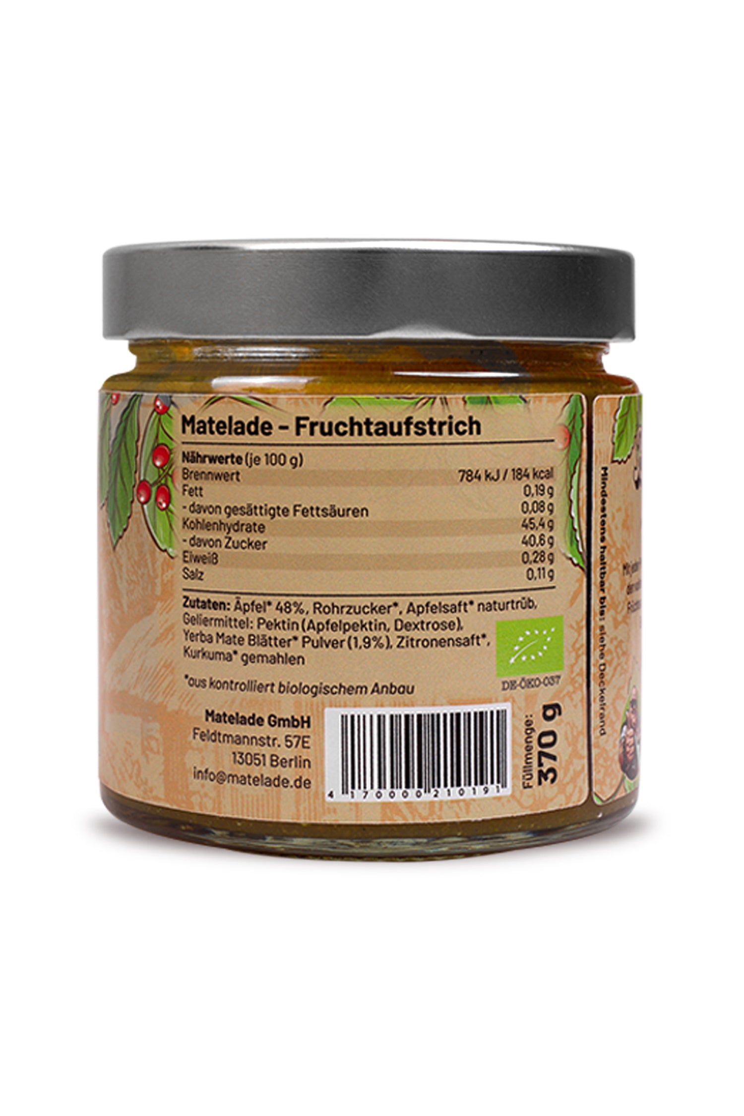 Matelade Fruchtaufstrich Original Taste - Bio & Vegan, 370g
