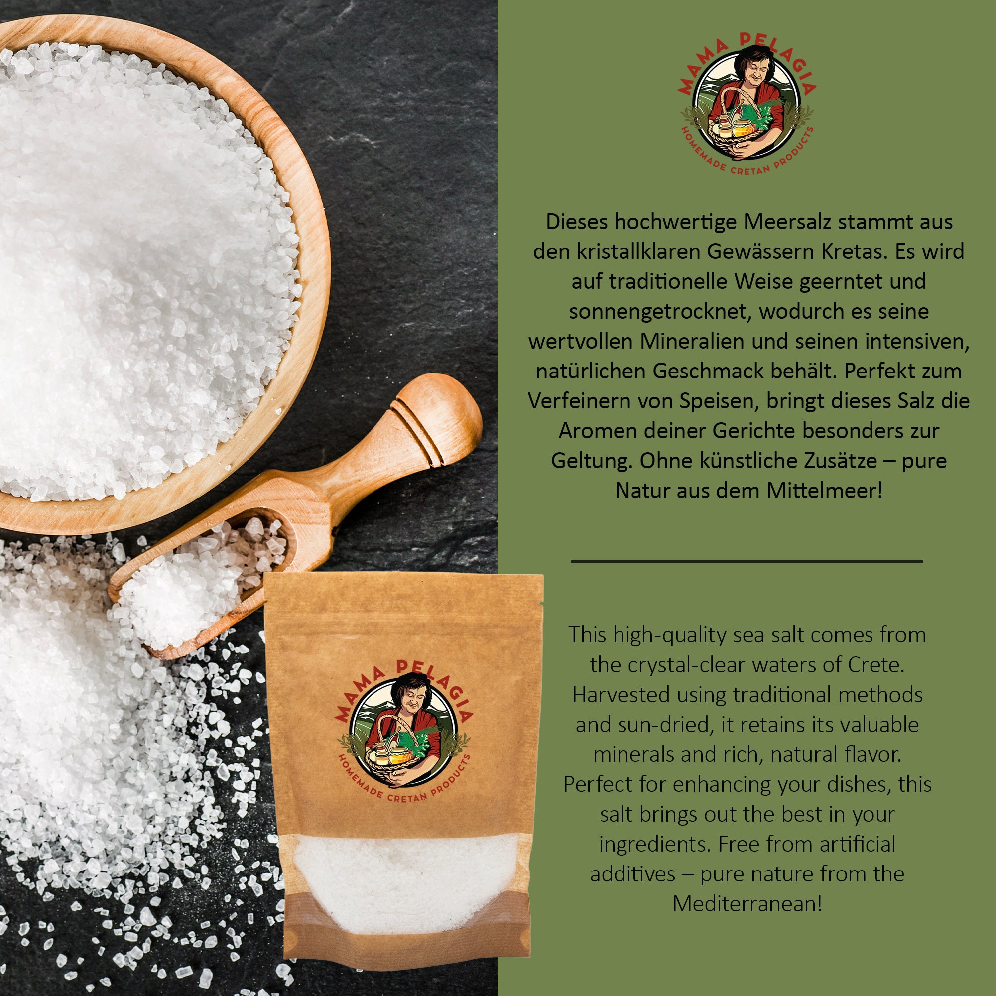 Mama Pelagia, Kretisches Meersalz, 300 g