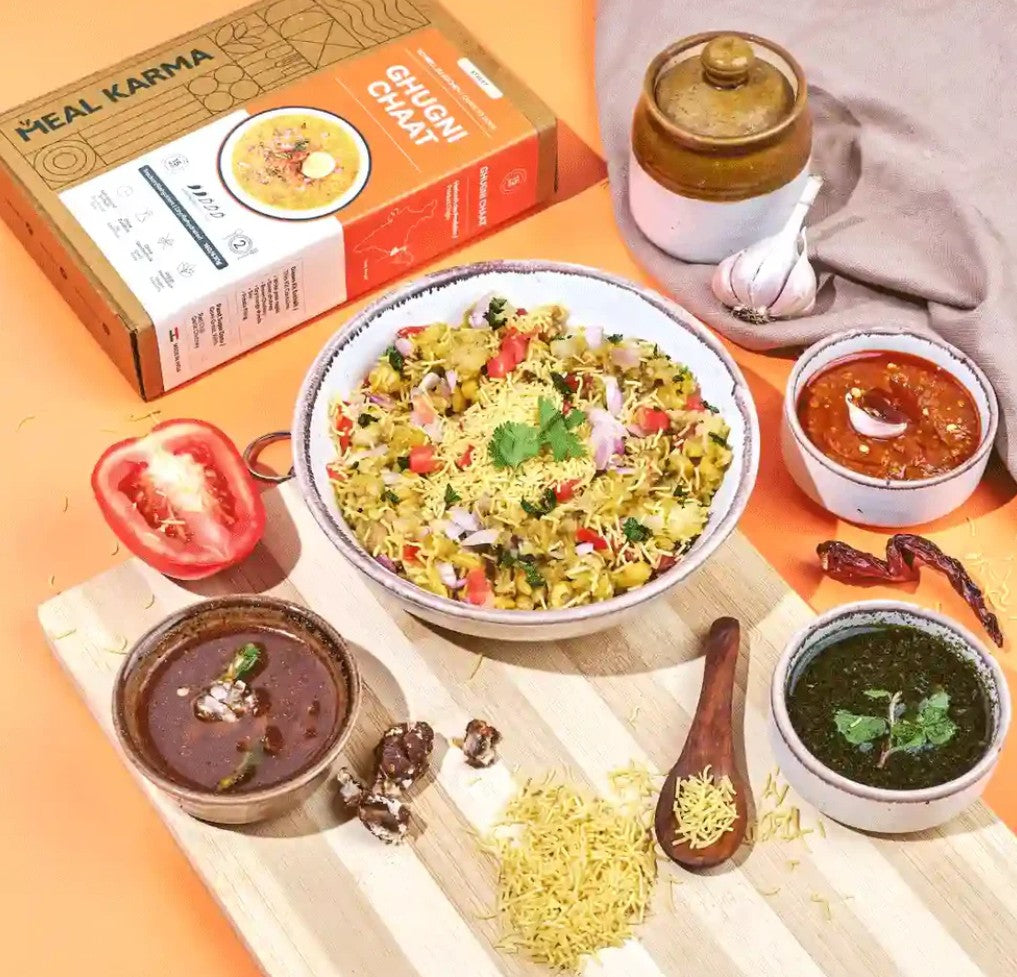 Meal Karma - Ghugni Chaat - Vegan Indian Street Food, 130g/640g