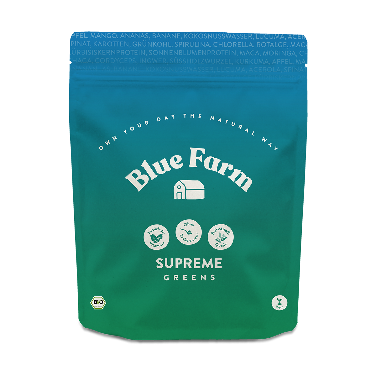 BlueFarm Bio Supreme Greens, 720g