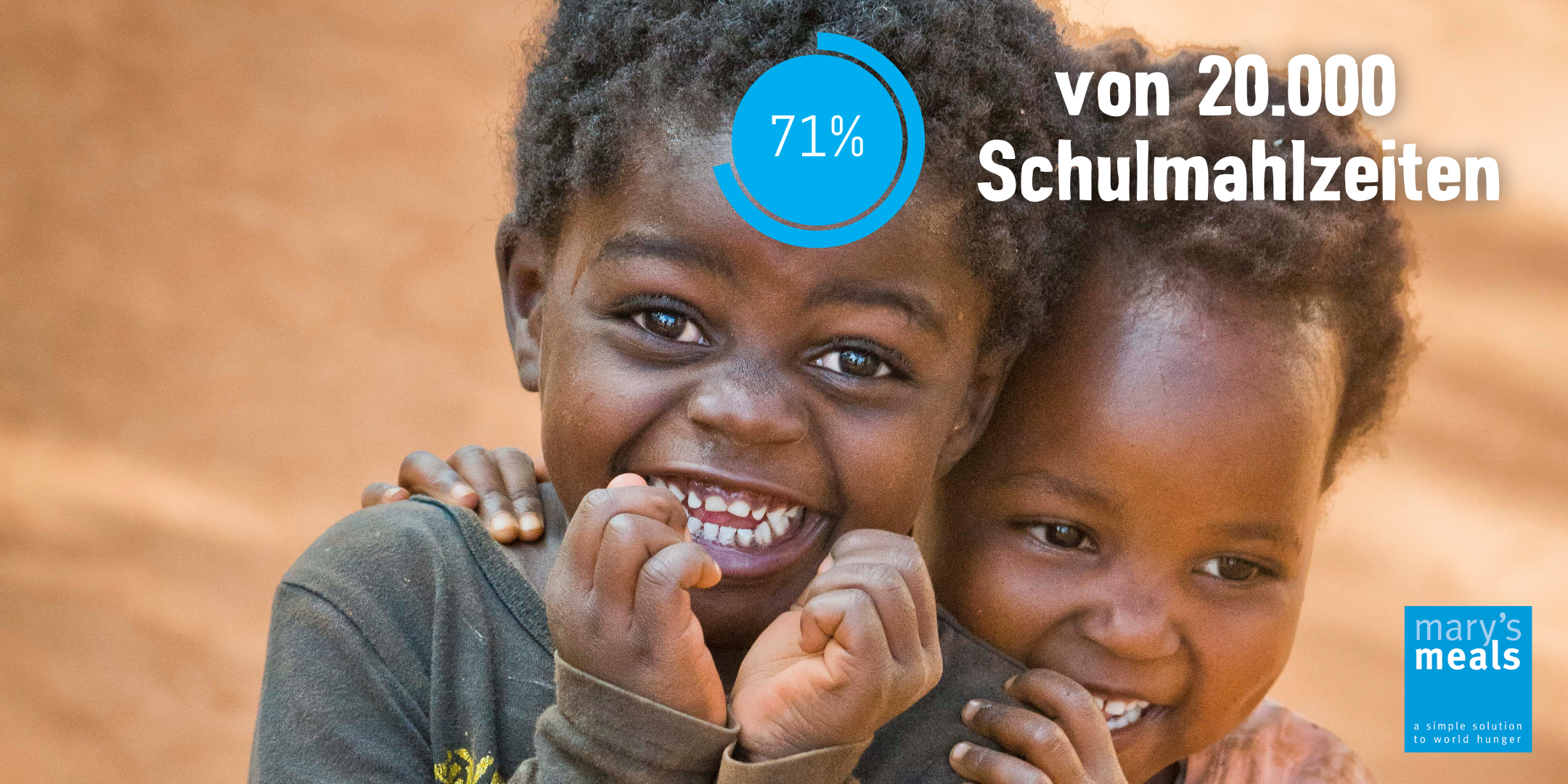Mary's Meals - Bild von glücklichen Kindern
