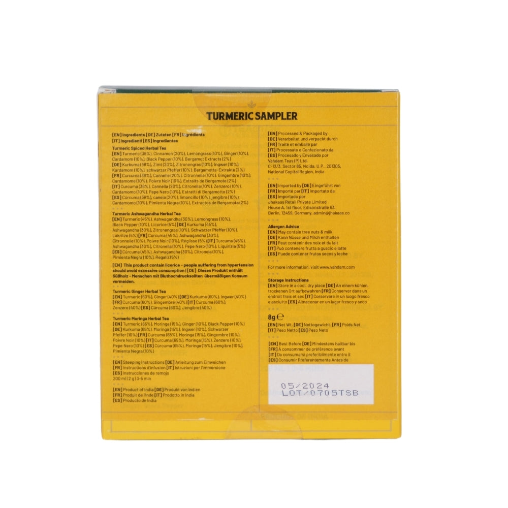 Vahdam Tee India Turmeric Sampler