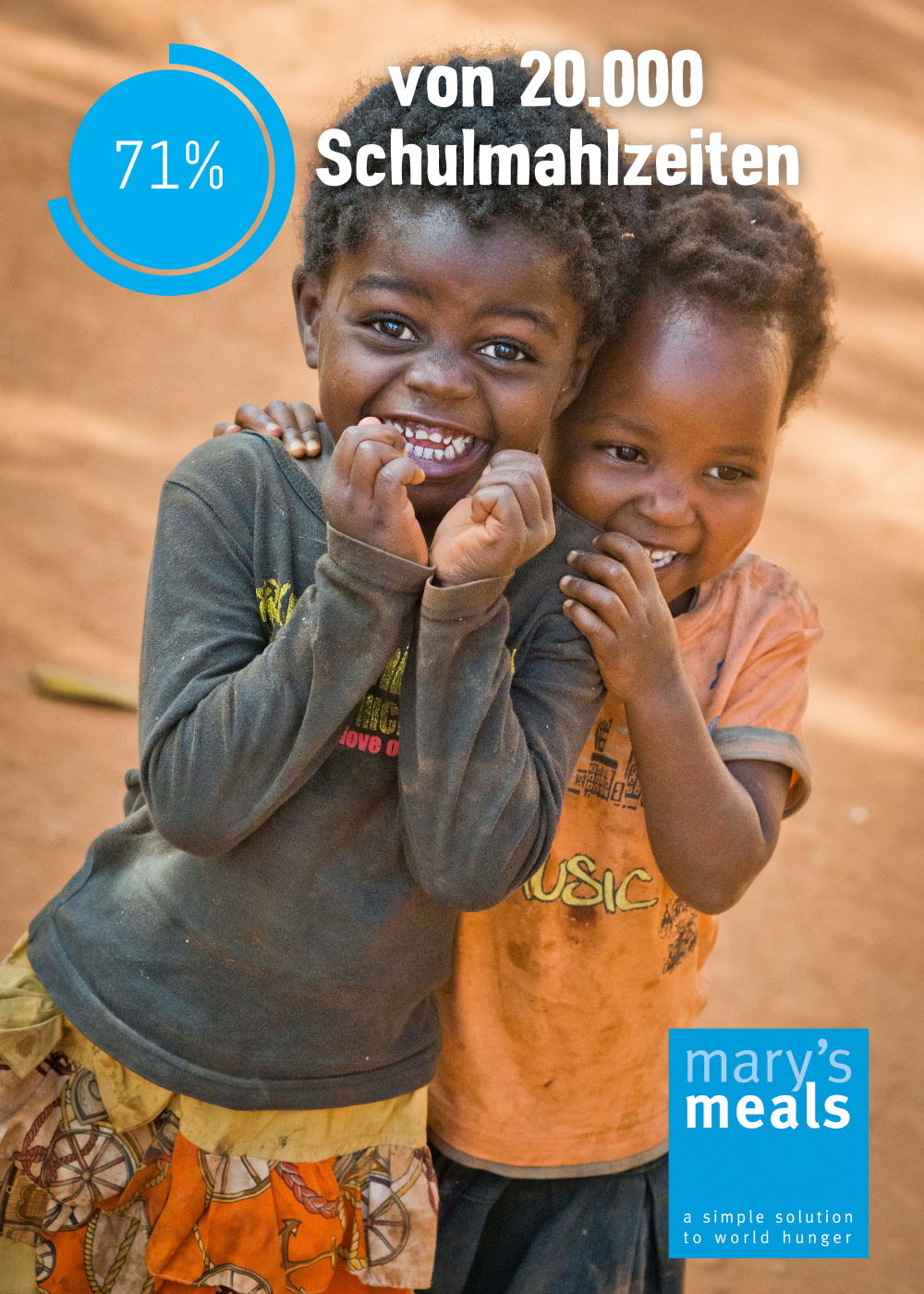 Mary's Meals glückliche Kinder