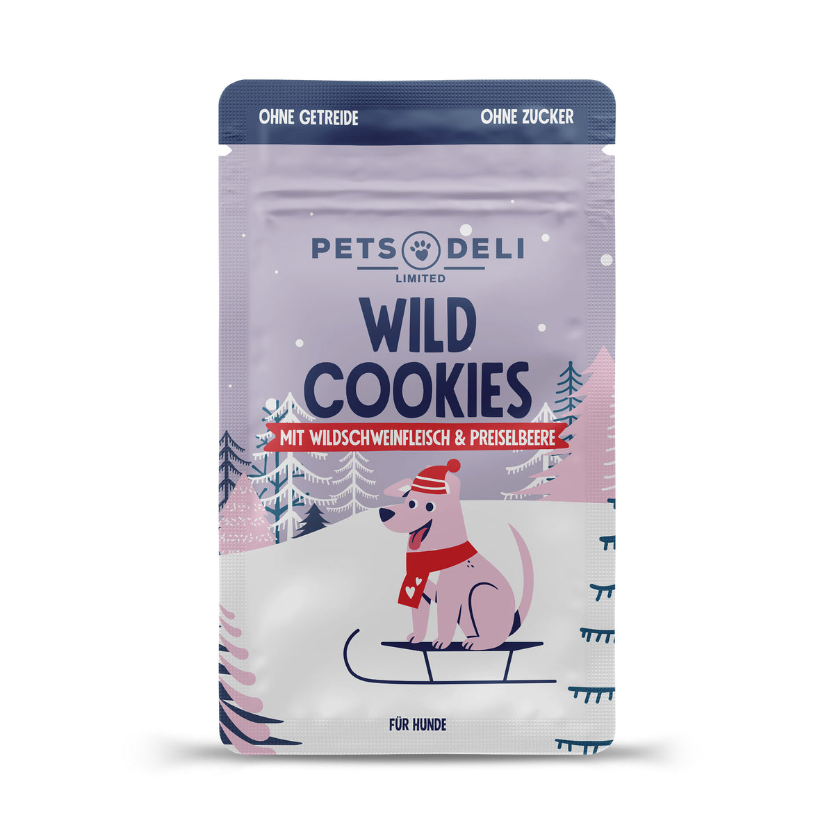 Pets Deli Hundesnack - Wild Cookies Wildschwein & Preiselbeere, 80g