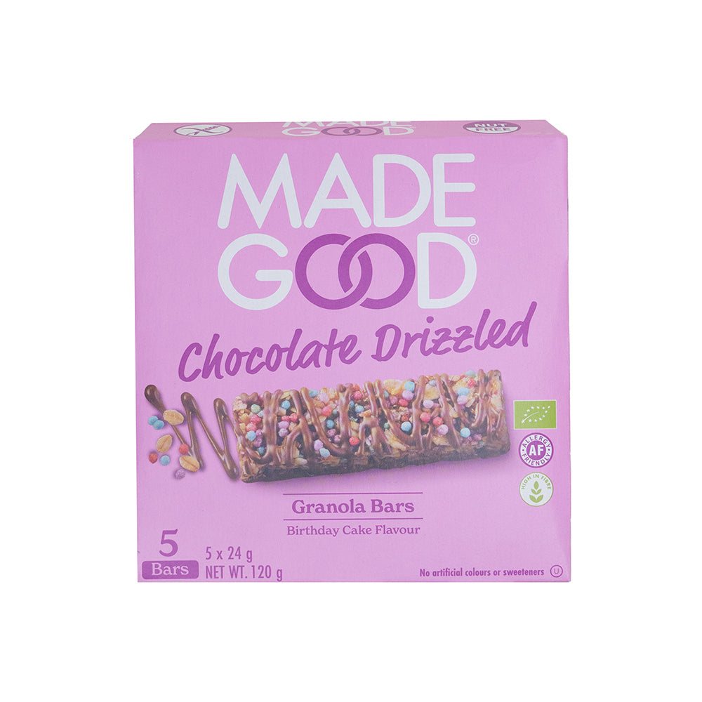 MadeGood: Granola Riegel Birthday Cake Flavour