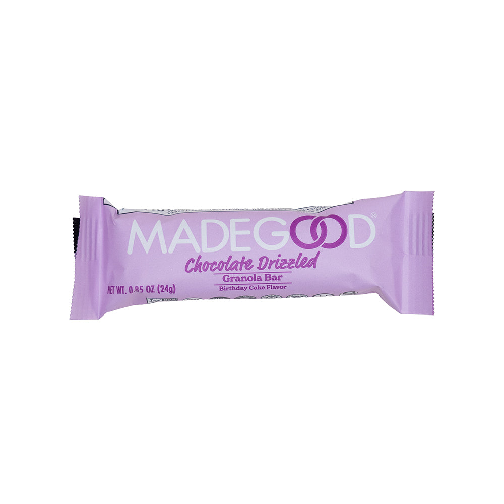 MadeGood: Granola Riegel Birthday Cake Flavour