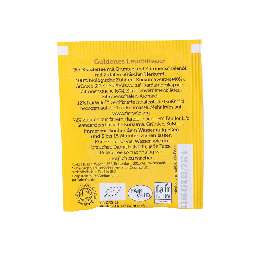 20x 1.8g Pukka Bio-Kräutertee goldene Kurkuma