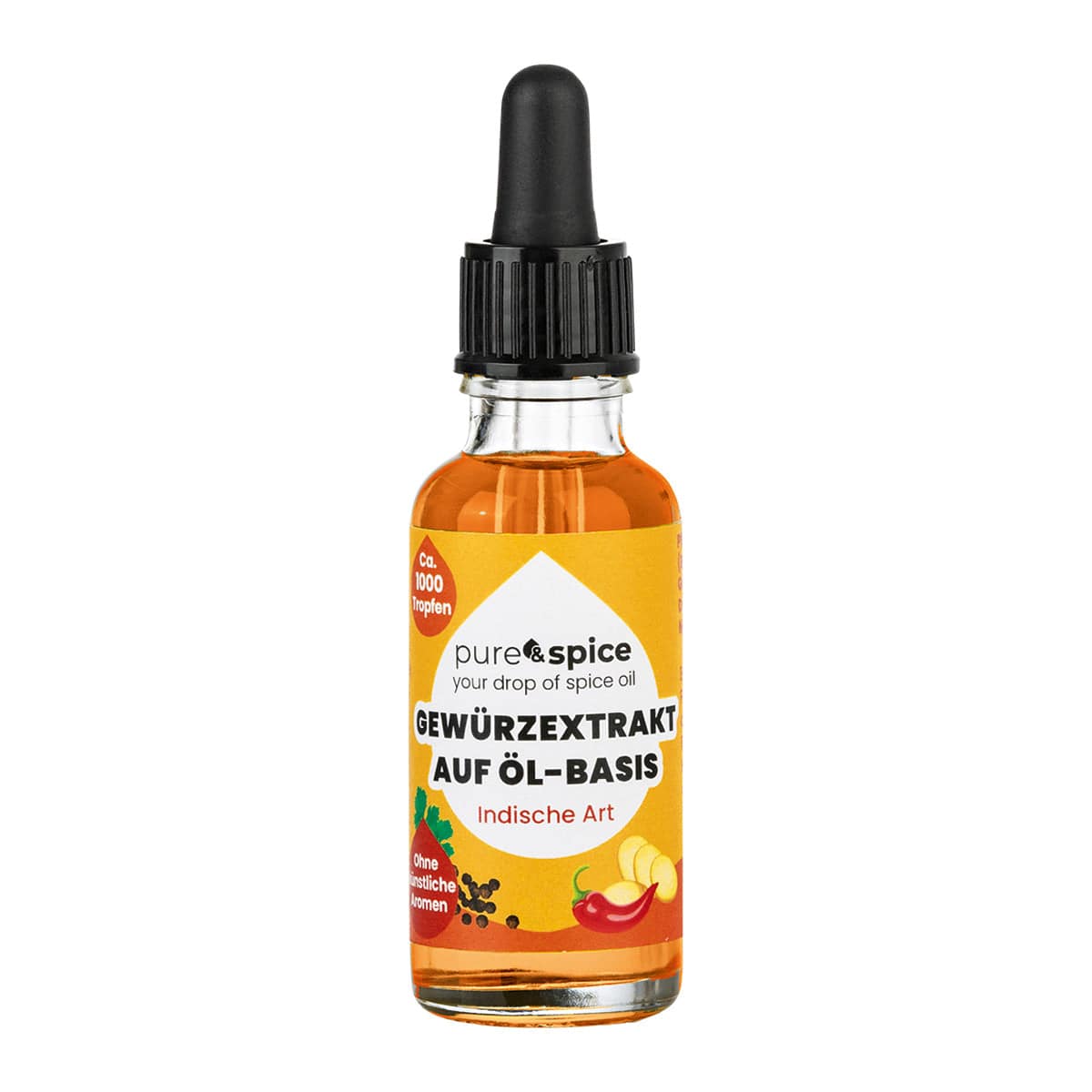 Pure & Spice Pure Spice Gewürzextrakt auf Öl-Basis Indische Art, 30ml