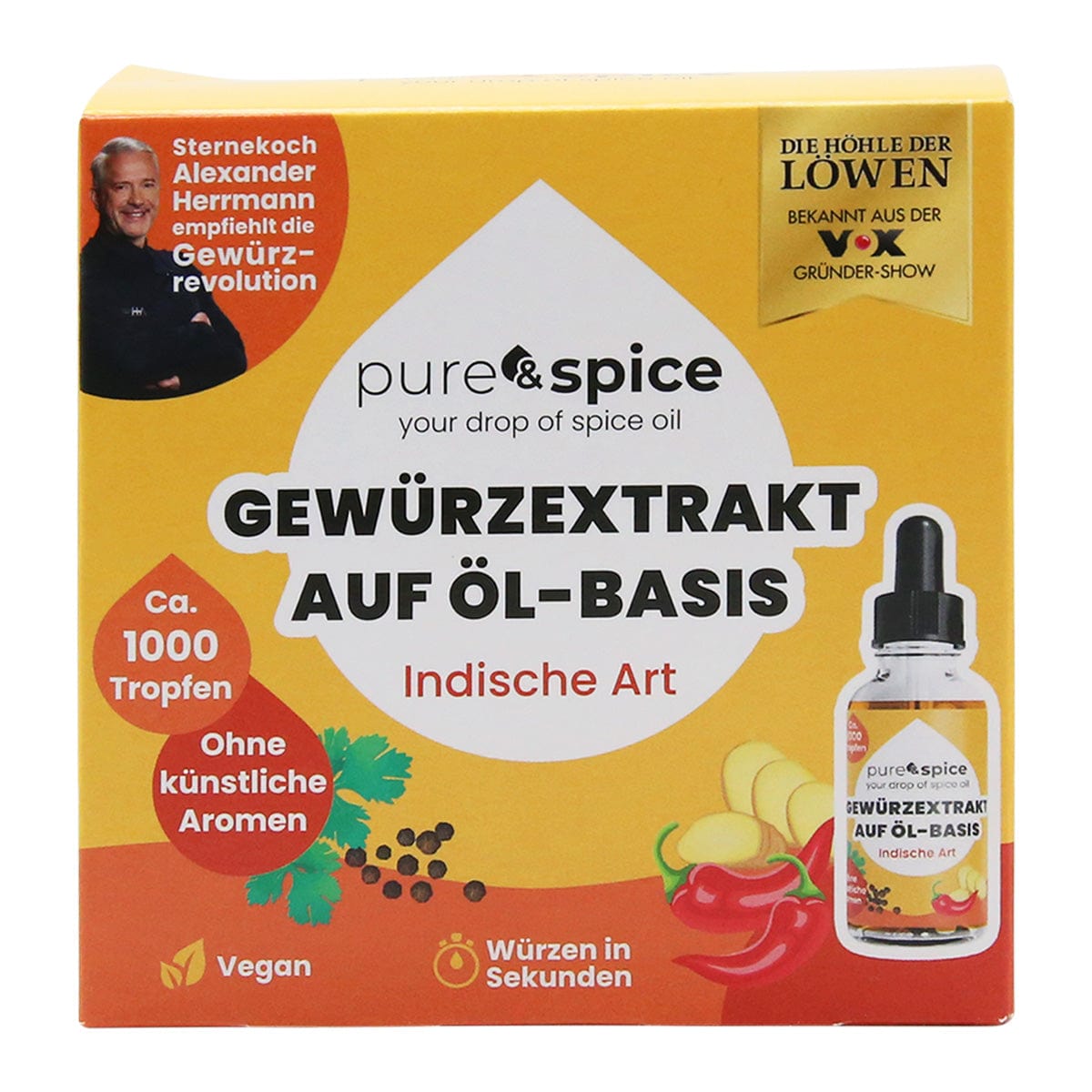 Pure & Spice Pure Spice Gewürzextrakt auf Öl-Basis Indische Art, 30ml