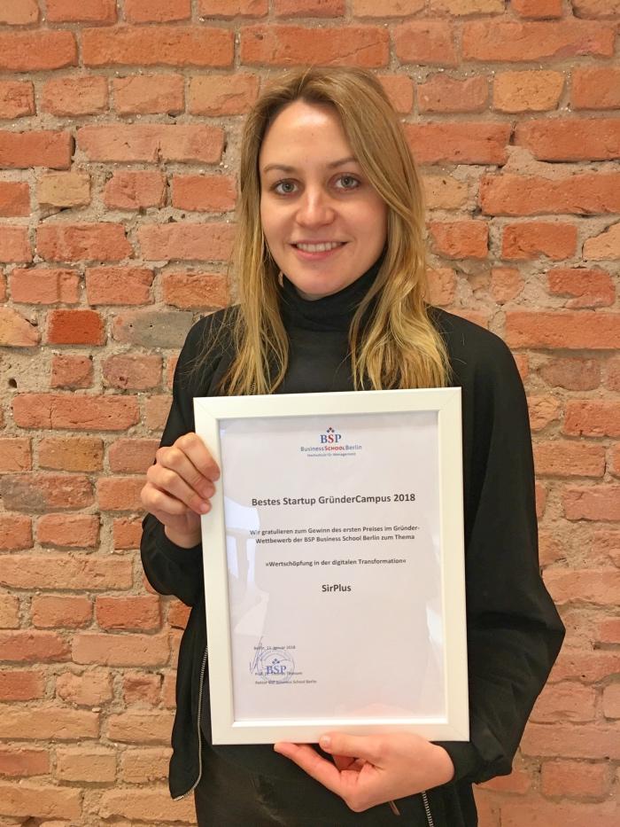 SirPlus | Bestes Startup beim BSP GründerCampus 2018