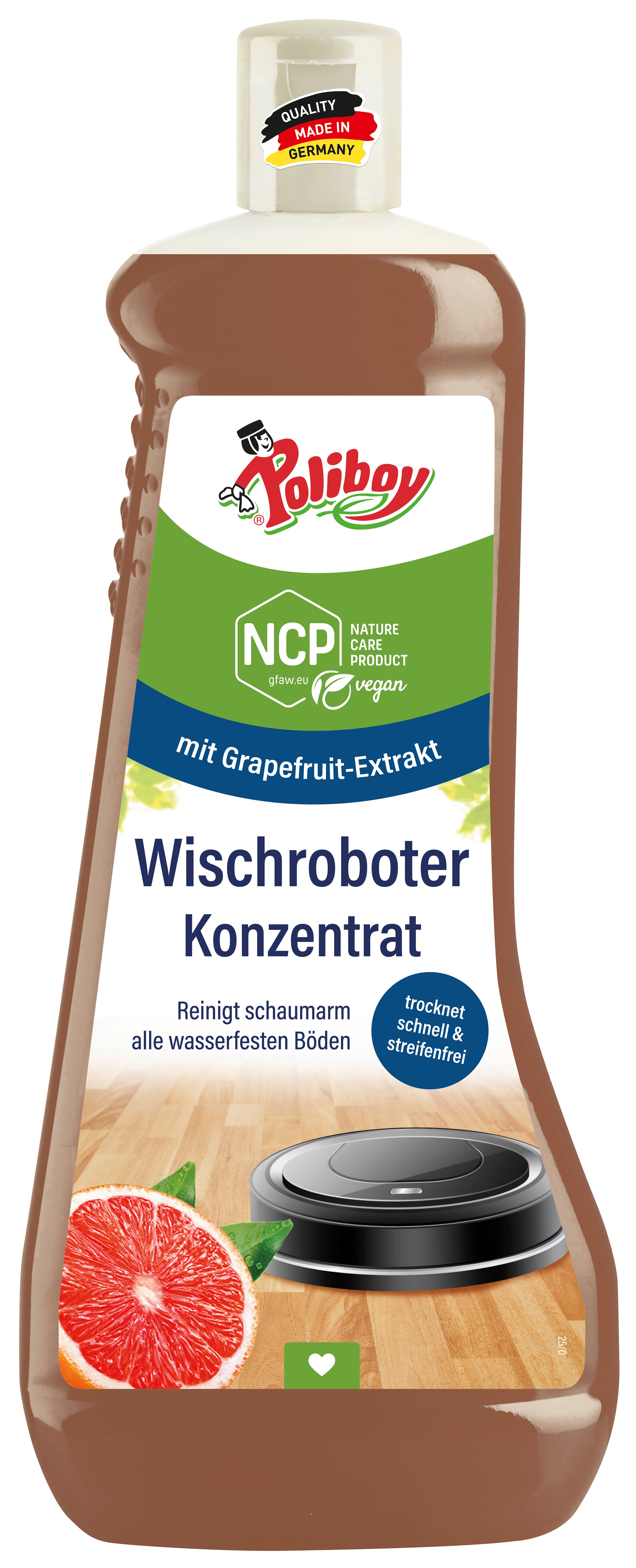POLIBOY NCP Wischroboter Konzentrat - Vegan, 1L