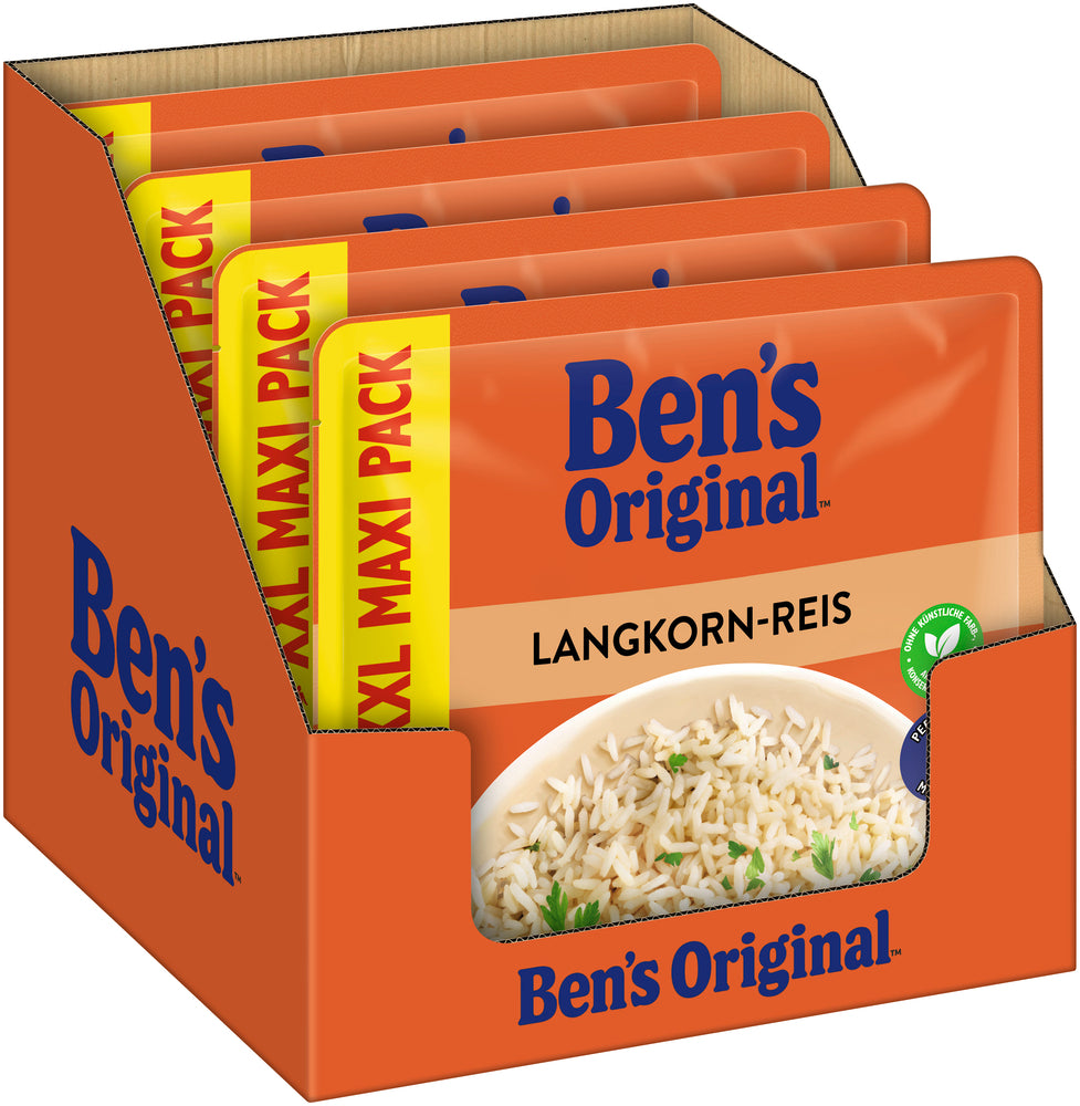 BEN'S ORIGINAL Express-Langkornreis XXL Maxi Pack, 4x450g