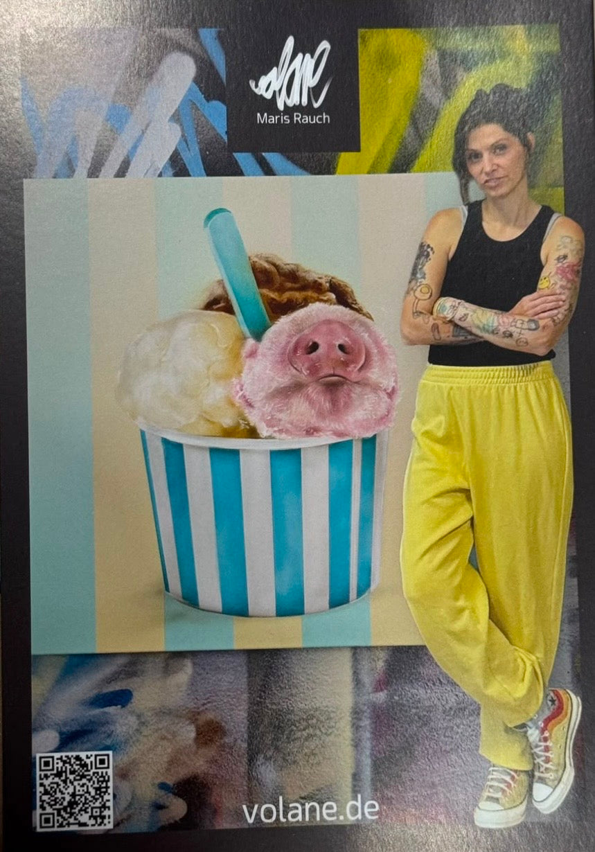 Volane Flyer mit Kunstdruck