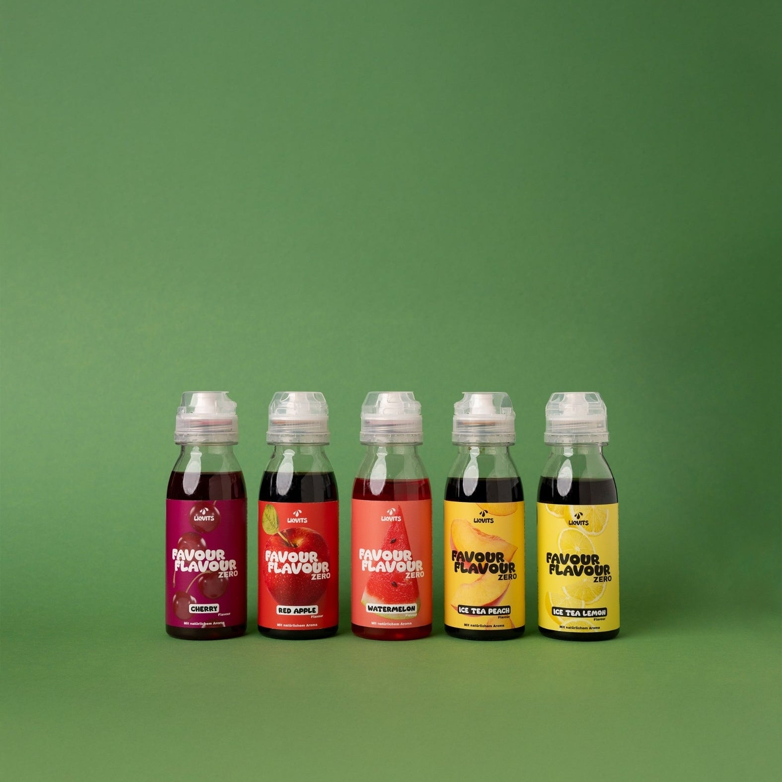 LiqVits Favour Flavour Ice Tea Watermelon Sirup - Vegan & Zero, 200ml