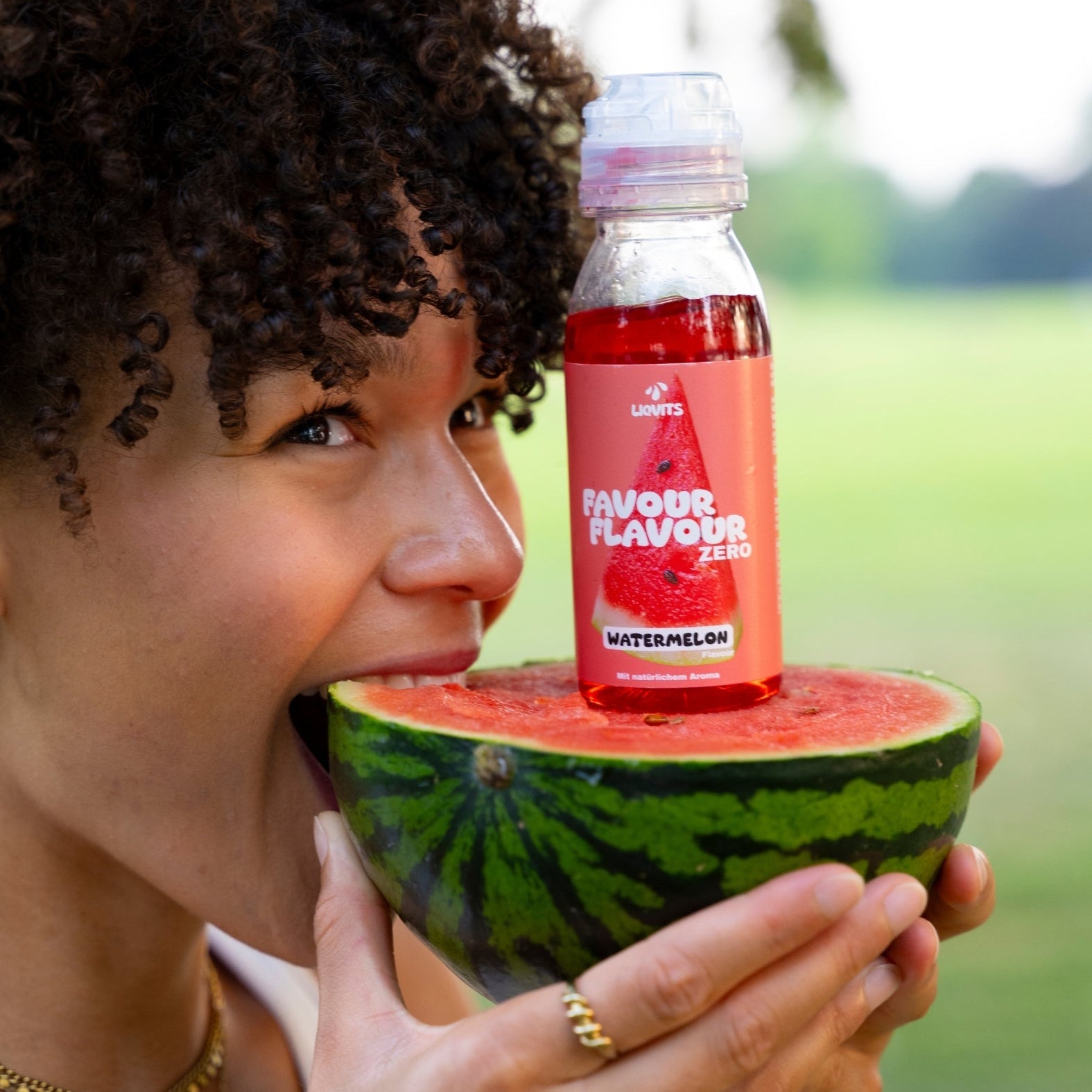 LiqVits Favour Flavour Ice Tea Watermelon Sirup - Vegan & Zero, 200ml