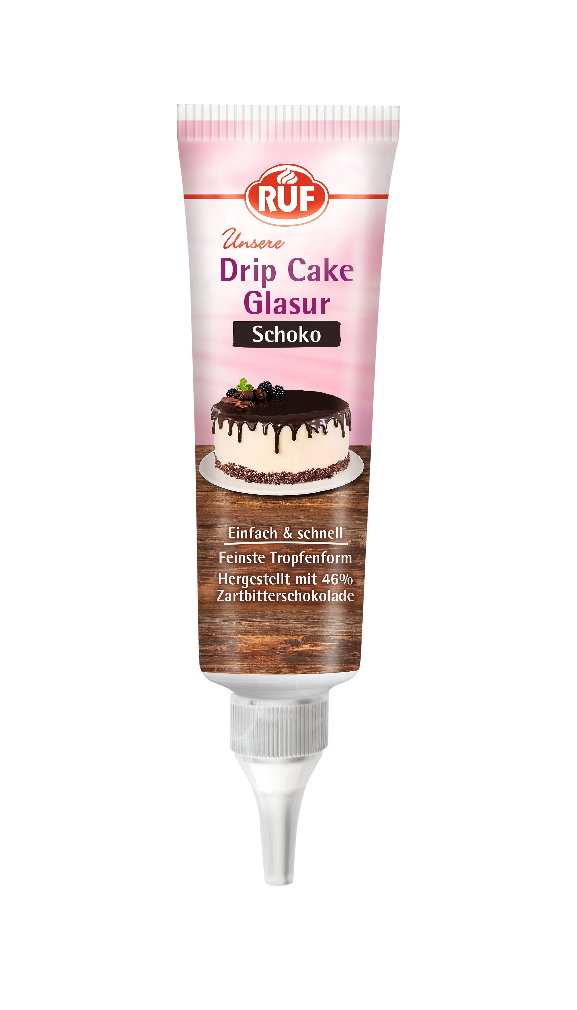 RUF Vegane Drip Cake Glasur Schoko, 125g