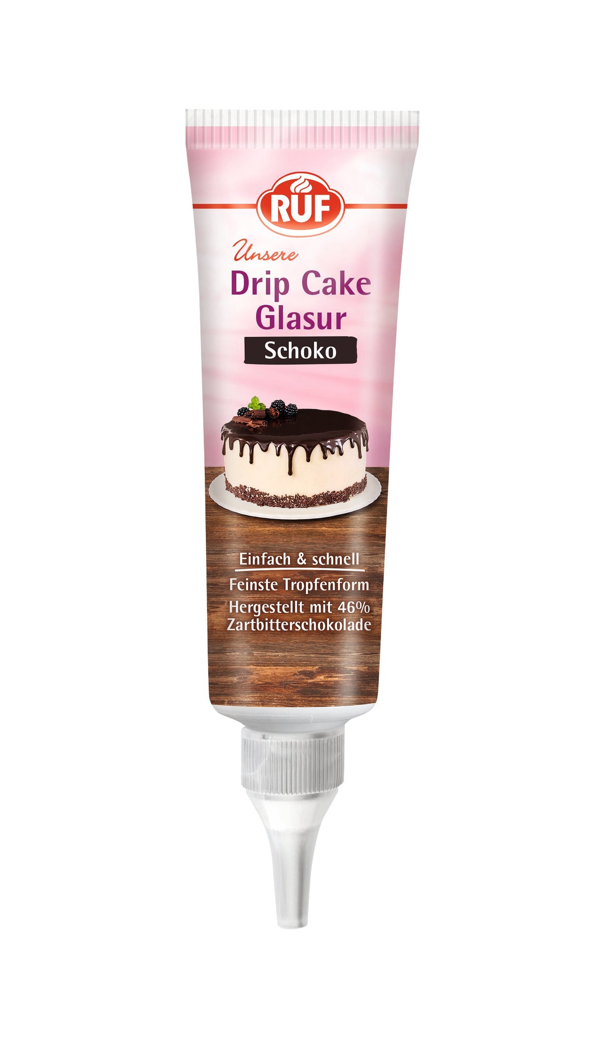 RUF Vegane Drip Cake Glasur Schoko, 125g