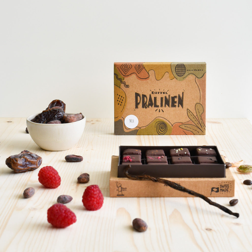 diiszwii 12er Dattel-Pralinen Mix, 120g