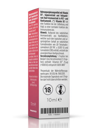 Hempamed Frauenstark 5% Vitamin D3, 10ml