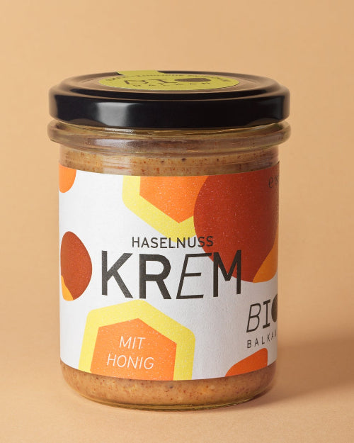 BioBalkan Haselnussmus mit Honig
