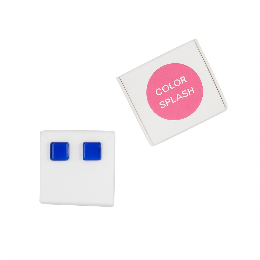 Ohrstecker Blau