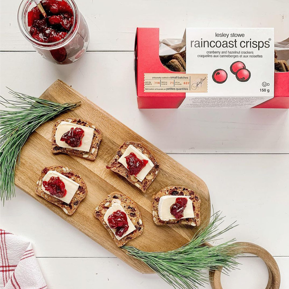 Raincoast Crisps - Cranberry Hazelnut Crackers, 150g