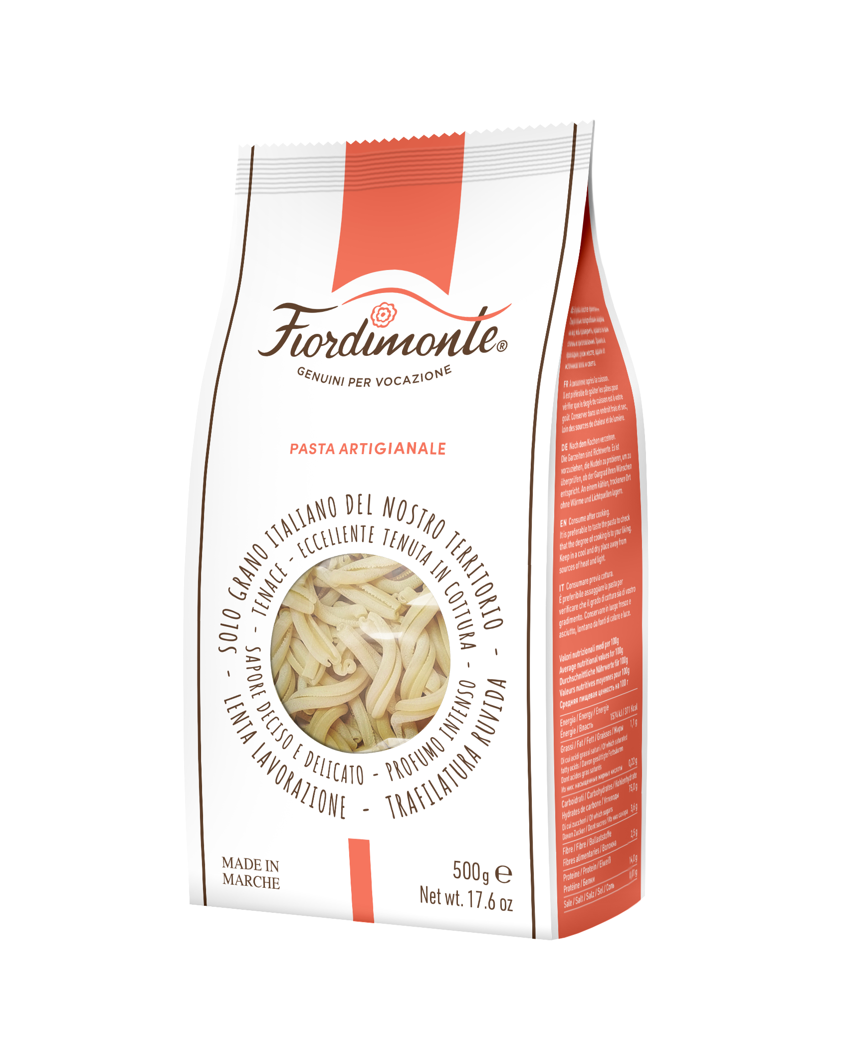 Fiordimonte Strozzapreti Conv. - Vegan, 500g
