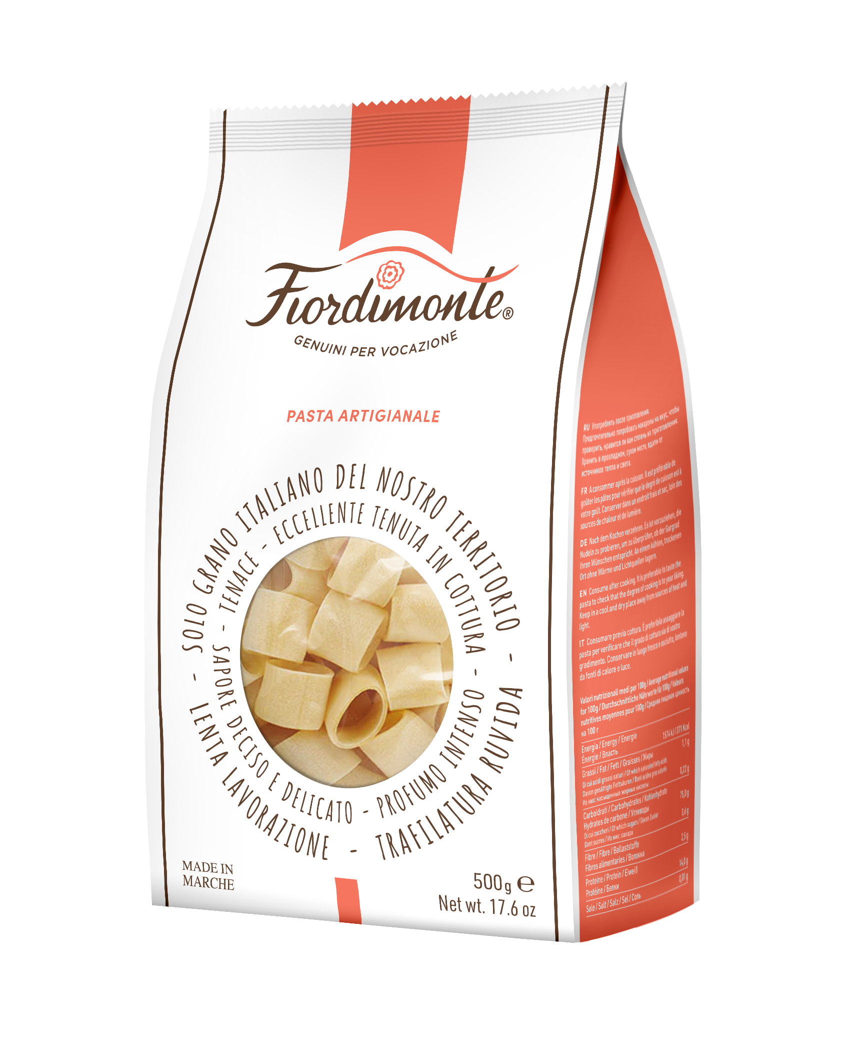 Fiordimonte Calamarata - Vegan, 500g