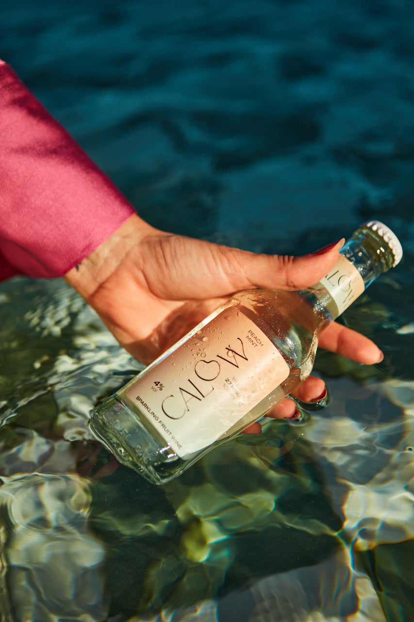 CALOW Weingetränk Peach-Mint (Alc. 4% Vol), 250 ml