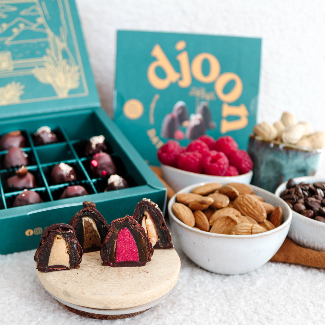 Djoon Dattelpralinen: Mixpack - Bio & Vegan, 180g (16 St.)