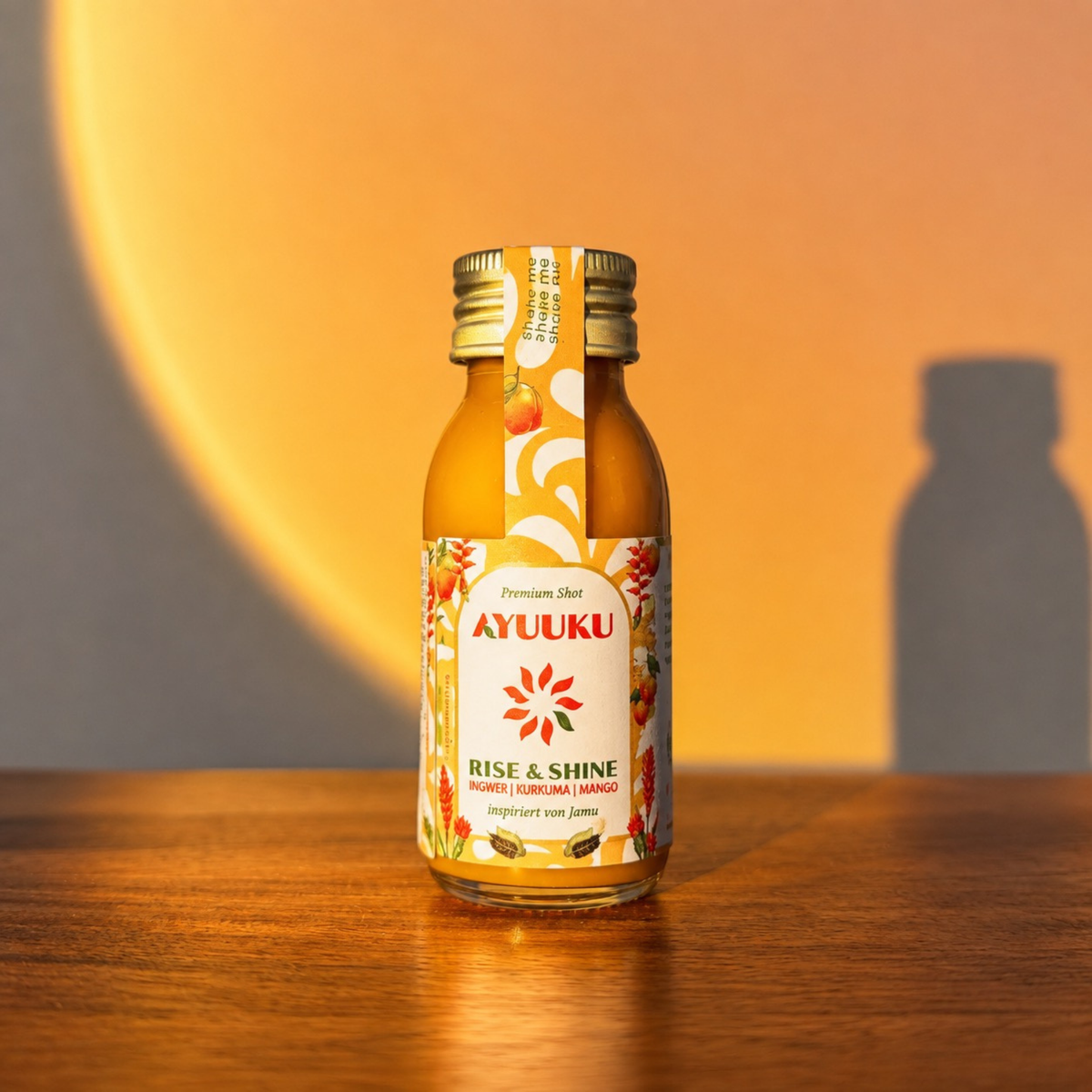 AYUUKU Rise&Shine Shot - Vegan & Bio, 60ml