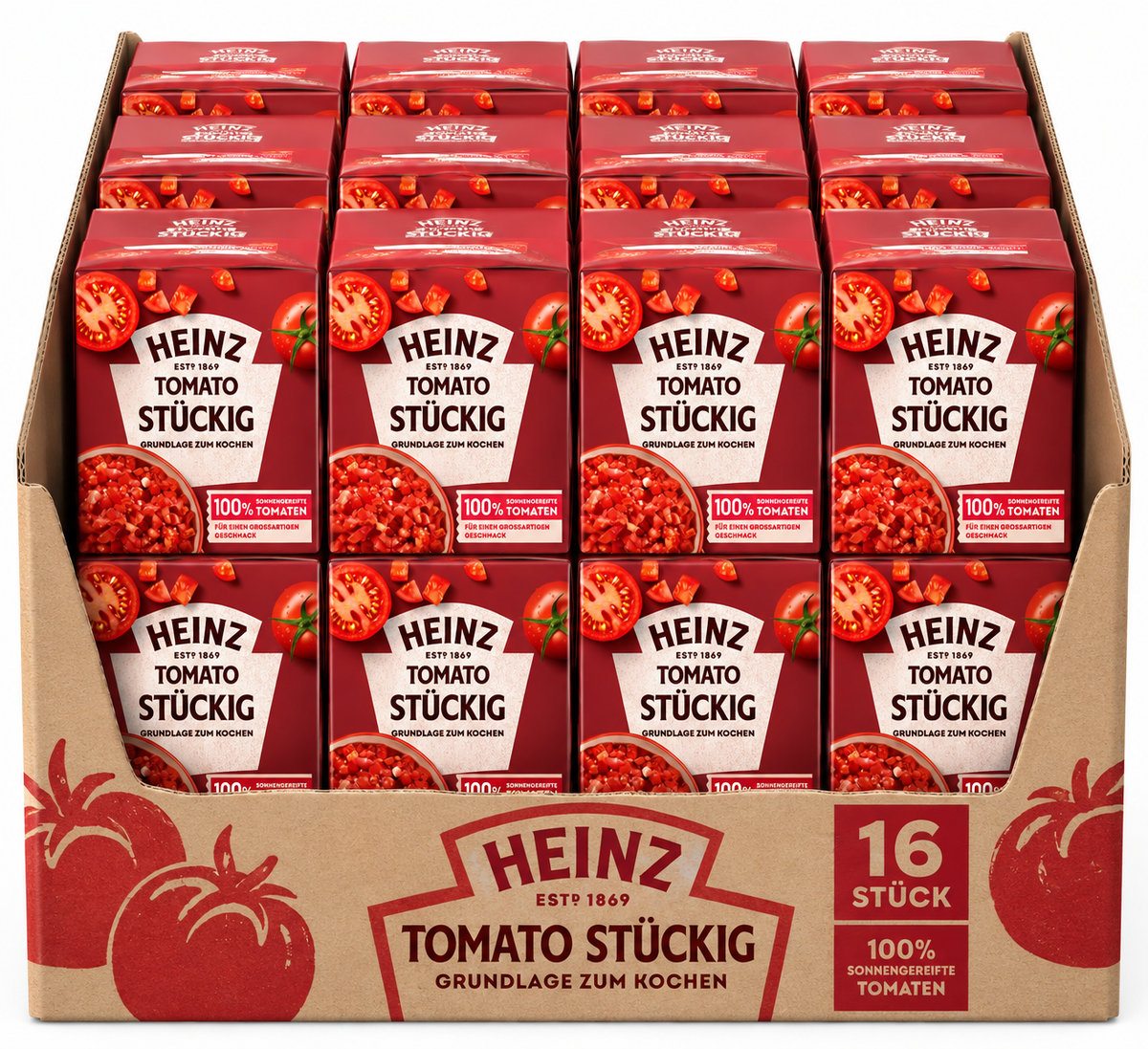 Heinz Tomato Stückig, 16x390g