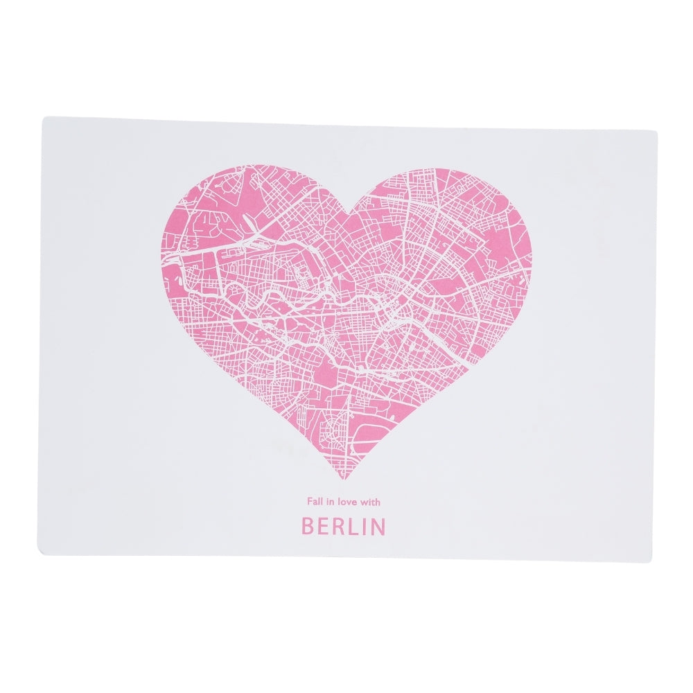 Kunstdruck Poster Berlin Rosa