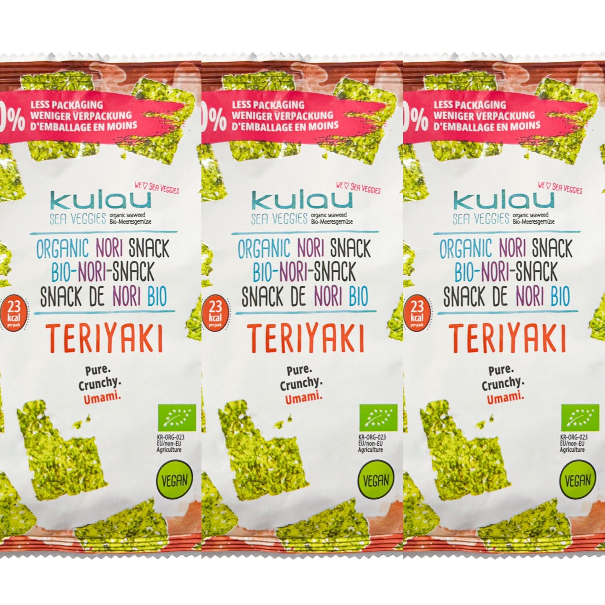 KULAU Bio-Nori-Snack Teriyaki, Vegan & Bio, 16x4g