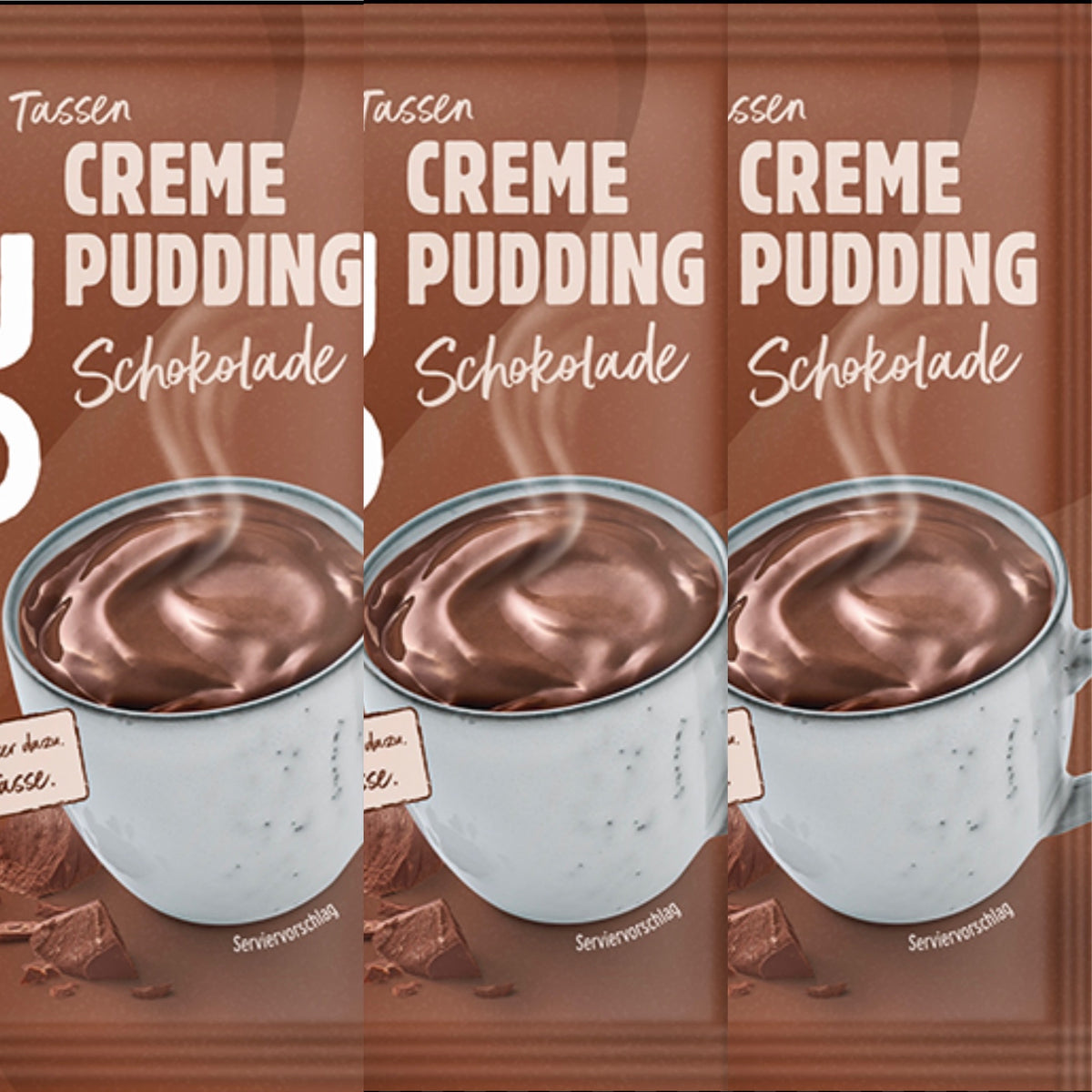 MINUTO Tassenpudding Schokolade, Sachet 12x66g